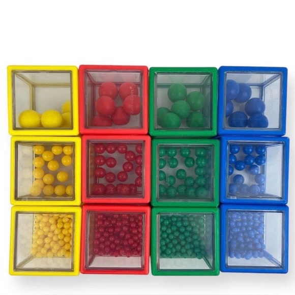 Lakeshore See-Inside Sensory Blocks - Multicolor Set of 12 - Picture 2 of 4